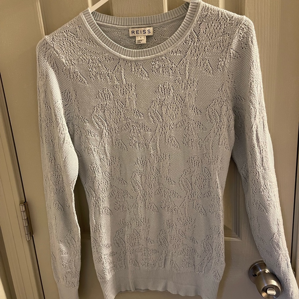Reiss baby blue sweater. Size small